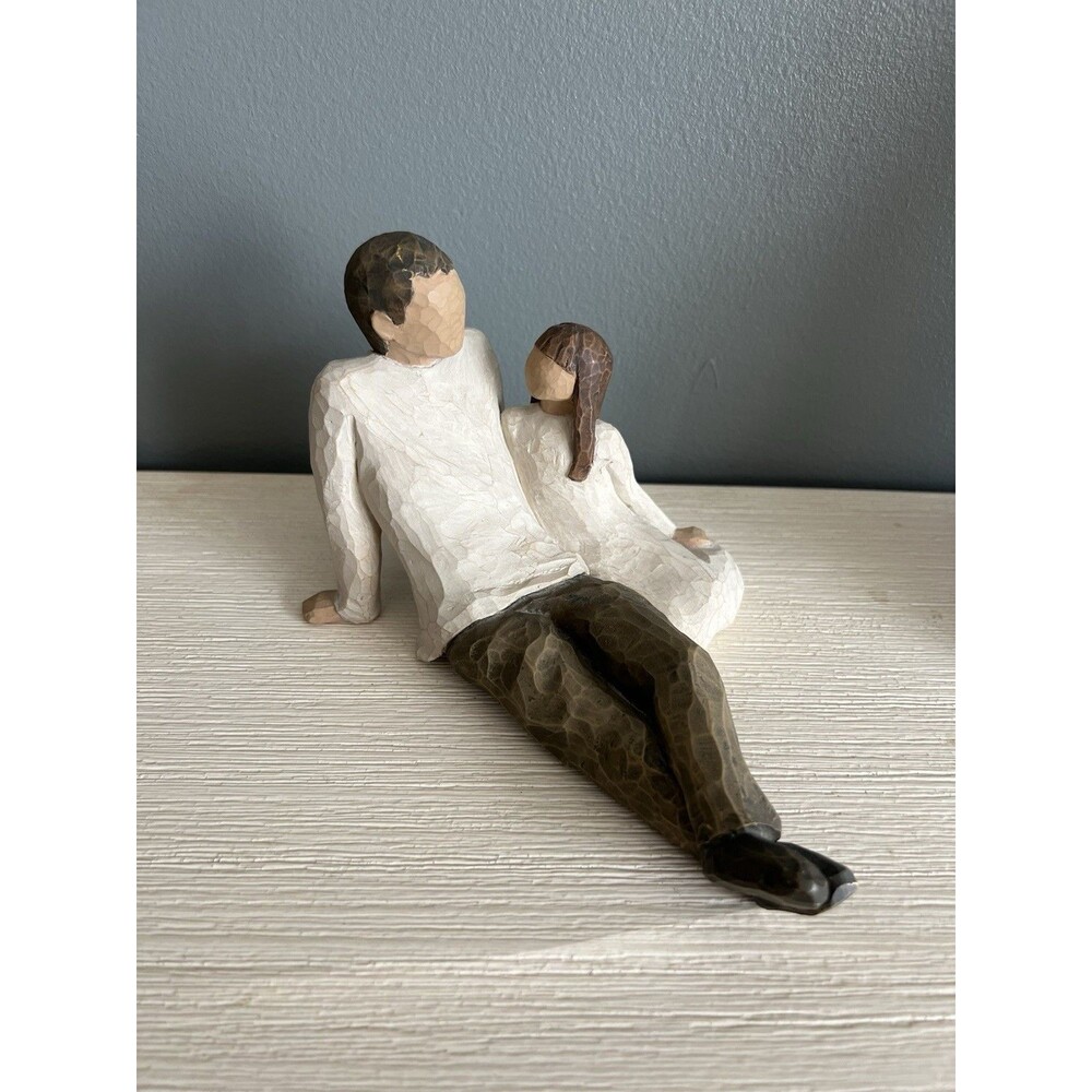 Willow Tree FATHER AND DAUGHTER Figurine Susan Lordi Demdaco 2000 Painted